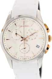 Calvin Klein Bold Biały/Skóra Ø41 mm K5A37BLG
