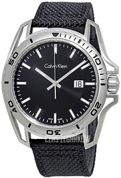 Calvin Klein Earth Czarny/Skóra Ø44 mm K5Y31TB1