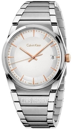 Calvin Klein Step Srebrny/Stal Ø36 mm K6K31B46