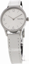 Calvin Klein Srebrny/Skóra Ø26 mm K7V231L6