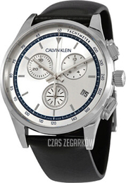 Calvin Klein Completion Srebrny/Skóra Ø43 mm KAM271C6
