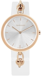 Calvin Klein Srebrny/Stal w kolorze różowego złota Ø34 mm KBM236L6