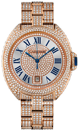 Cartier Cle de Cartier Srebrny/18 karatowe różowe złoto Ø40 mm HPI01041