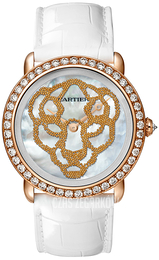 Cartier Panthere De Cartier Biały/Skóra Ø37 mm HPI01355