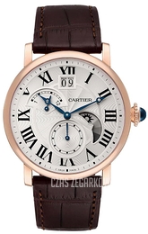 Cartier Rotonde de Cartier Srebrny/Skóra Ø42 mm W1556240