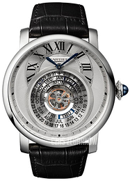 Cartier Rotonde De Cartier Srebrny/Skóra Ø45 mm W1556242