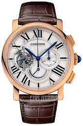 Cartier Rotonde De Cartier Srebrny/Skóra Ø45 mm W1556245
