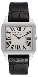 Cartier Santos Dumont Srebrny/Skóra 35x29 mm W2007051