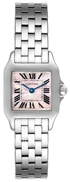 Cartier Santos Demoiselle Różowy/Stal 20x20 mm W25075Z5