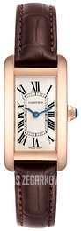 Cartier Tank Americaine Small Srebrny/Skóra 34.8x19 mm W2607456