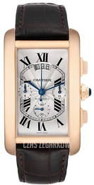 Cartier Tank Americaine Srebrny/Skóra W2609356