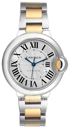 Cartier Ballon Blue Srebrny/18 karatowe żółte złoto Ø33 mm W2BB0002