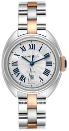 Cartier Calibre De Cartier Srebrny/18 karatowe różowe złoto Ø31 mm W2CL0004