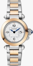 Cartier Pasha De Biały/18 karatowe różowe złoto Ø30 mm W2PA0007