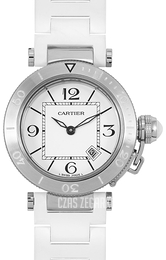 Cartier Pasha Seatimer Lady Srebrny/Stal Ø33 mm W3140002