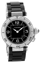 Cartier Pasha Seatimer Lady Czarny/Stal Ø33 mm W3140003
