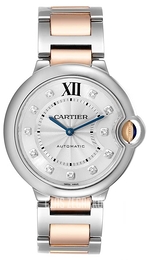 Cartier Ballon Bleu De Cartier Srebrny/18 karatowe różowe złoto Ø36 mm W3BB0018