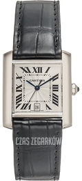 Cartier Tank Francaise Srebrny/Skóra 31x25 mm W5001156