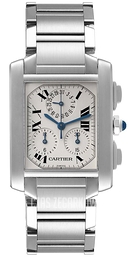 Cartier Tank Francaise Srebrny/Stal Ø28 mm W51001Q3