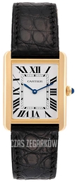 Cartier Tank Solo Large Srebrny/Skóra 34.8x27.4 mm W5200004
