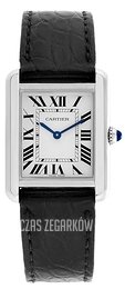 Cartier Tank Solo Small Srebrny/Skóra 24.4x31 mm W5200005
