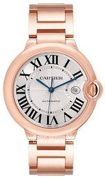 Cartier Ballon Bleu Srebrny/18 karatowe różowe złoto Ø42.1 mm W69006Z2