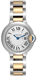 Cartier Ballon Bleu Srebrny/Stal Ø28.6 mm W69007Z3