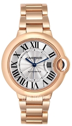 Cartier Ballon Blue Srebrny/18 karatowe różowe złoto Ø33 mm W6920096