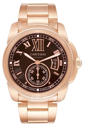 Cartier Calibre de Cartier Brązowy/18 karatowe różowe złoto Ø42 mm W7100040
