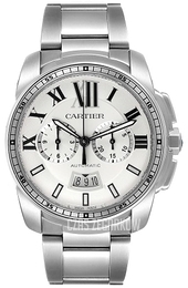 Cartier Calibre de Cartier Srebrny/Stal Ø42 mm W7100045