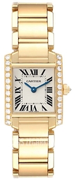 Cartier Tank Francaise Srebrny/18 karatowe żółte złoto 25x20 mm WE1001R8