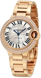 Cartier Ballon Blue Srebrny/18 karatowe różowe złoto Ø33 mm WE902064