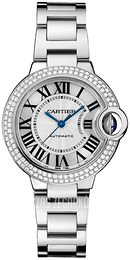 Cartier Ballon Bleu De Cartier Srebrny/18 karatowe białe złoto Ø33 mm WE902065