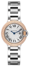 Cartier Ballon Blue Srebrny/Stal Ø28 mm WE902079