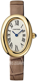 Cartier Baignoire Srebrny/Skóra WGBA0007