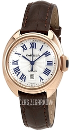 Cartier Cle De Cartier Srebrny/Skóra Ø31 mm WGCL0010
