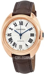 Cartier Cle De Cartier Srebrny/Skóra Ø35 mm WGCL0013