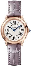 Cartier Ronde Louis Cartier Biały/Skóra Ø29 mm WGRN0013