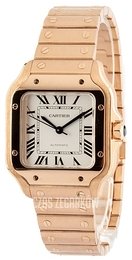 Cartier Santos De Cartier Srebrny/18 karatowe różowe złoto WGSA0031