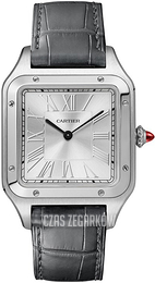 Cartier Santos Dumont Srebrny/Skóra WGSA0034