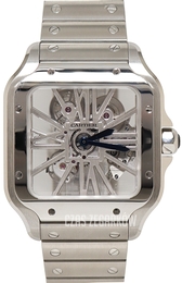 Cartier Santos De Cartier Szkieletowa tarczy/Stal WHSA0007