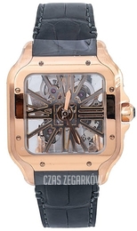 Cartier Santos De Cartier Szkieletowa tarczy/Skóra WHSA0018