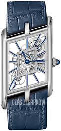 Cartier Tank Asymetrique Szkieletowa tarczy/Skóra WHTA0012