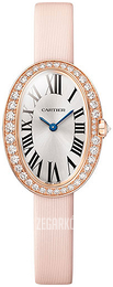Cartier Baignoire Srebrny/Skóra Ø24.5 mm WJBA0027