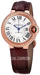 Cartier Ballon Bleu Srebrny/Skóra Ø33 mm WJBB0033