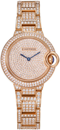 Cartier Ballon Bleu De Cartier Zestaw diamentów/18 karatowe różowe złoto Ø33 mm WJBB0044