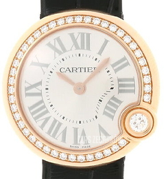 Cartier Ballon Blanc De Cartier Srebrny/Skóra Ø30 mm WJBL0005