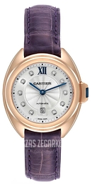 Cartier Calibre De Cartier Srebrny/Skóra Ø31 mm WJCL0031