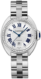 Cartier Cle De Cartier Srebrny/18 karatowe białe złoto Ø31 mm WJCL0043