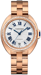 Cartier Cle De Cartier Srebrny/18 karatowe różowe złoto Ø35 mm WJCL0045